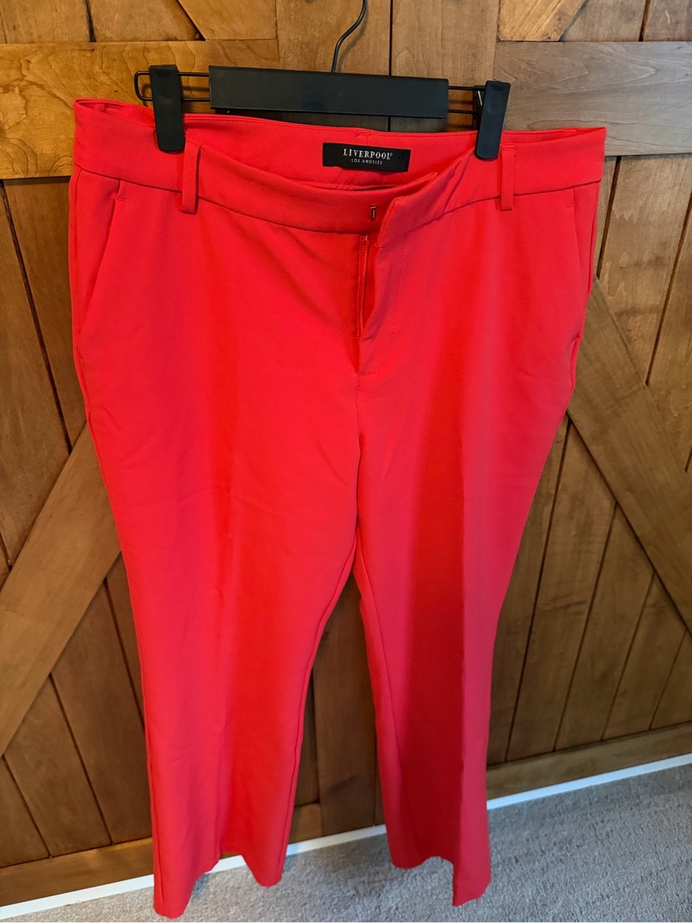 Liverpool Bright coral Straight Leg Women's Pants